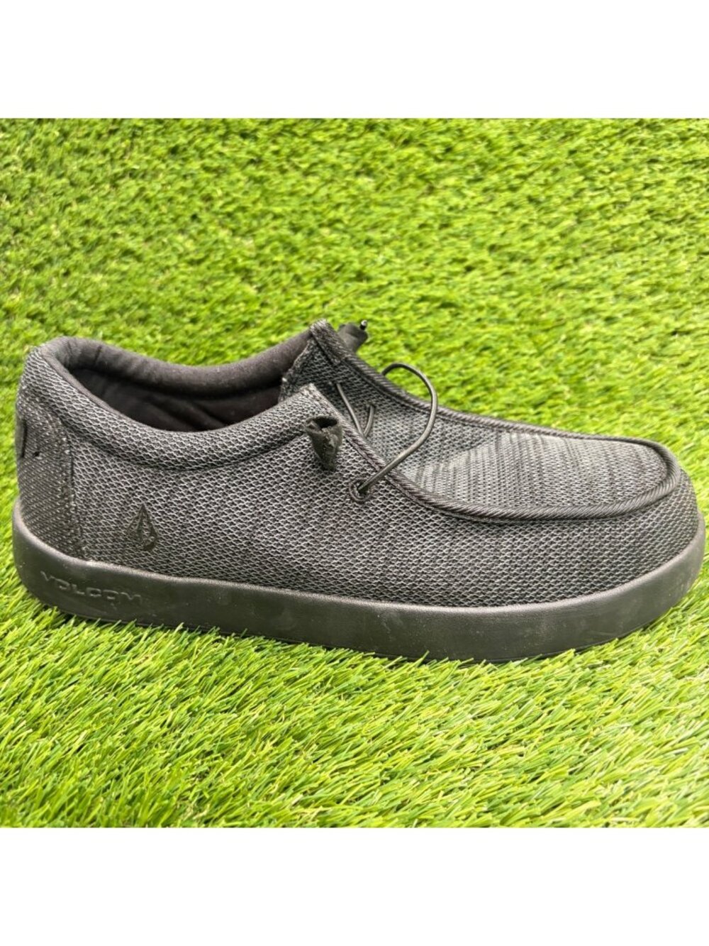 Volcom Chill Mens Size 10W Black Composite Toe Safety Working Slip-On Shoes
